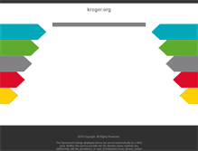 Tablet Screenshot of kroger.org