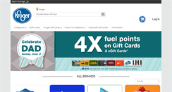 Desktop Screenshot of giftcards.kroger.com