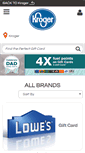 Mobile Screenshot of giftcards.kroger.com